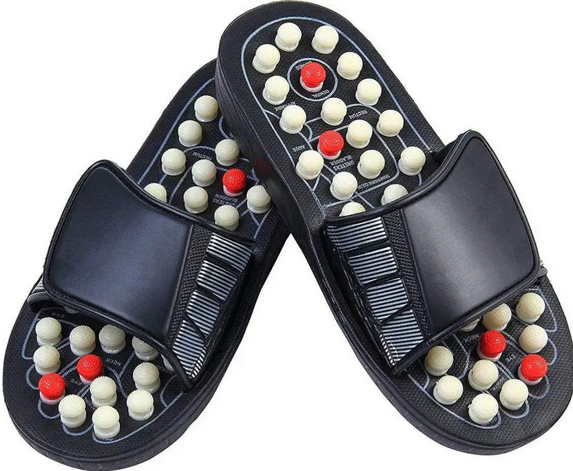 Footriti Men Slides(Black , 8)