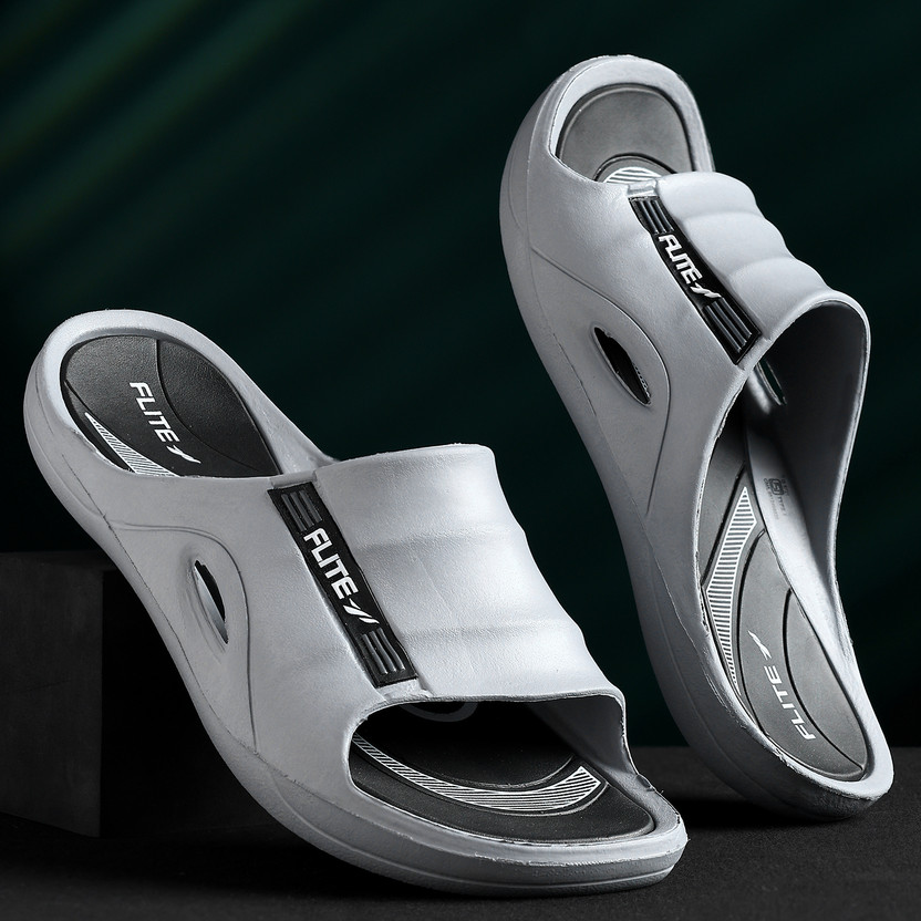 FLITE Men Slides(Grey , 10)