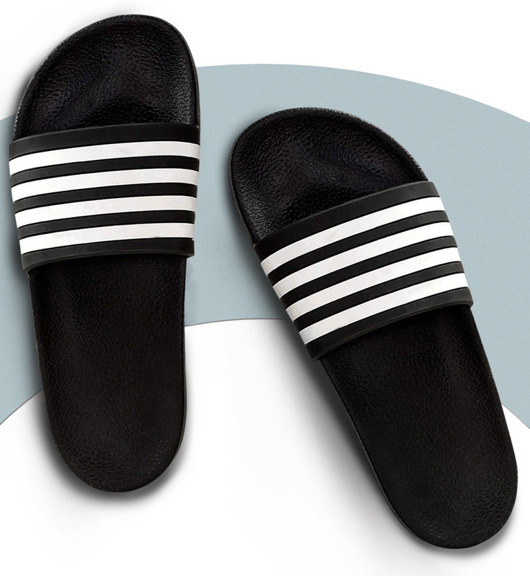 black mens slides