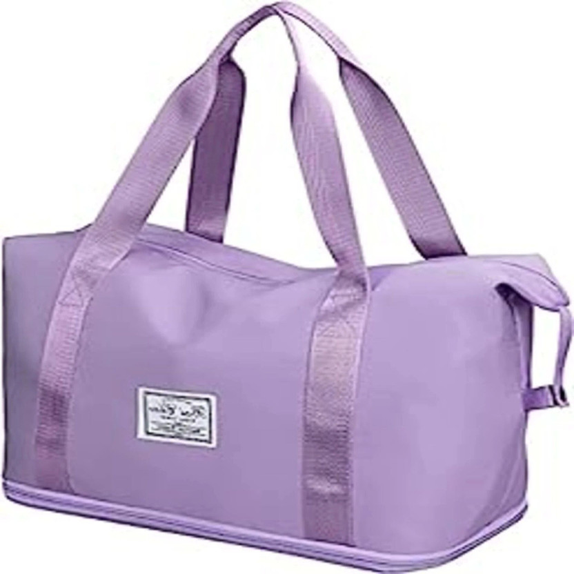 Tyunik Large capacity travel bag , travel bag for women , waterproof bag for women Small Travel Bag  - large(Purple)