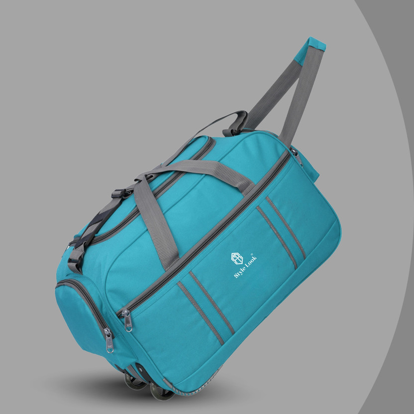 Style look (Expandable) 50 L Hand Duffel Bag Multicolor - Regular Capacity Duffel With Wheels (Strolley)