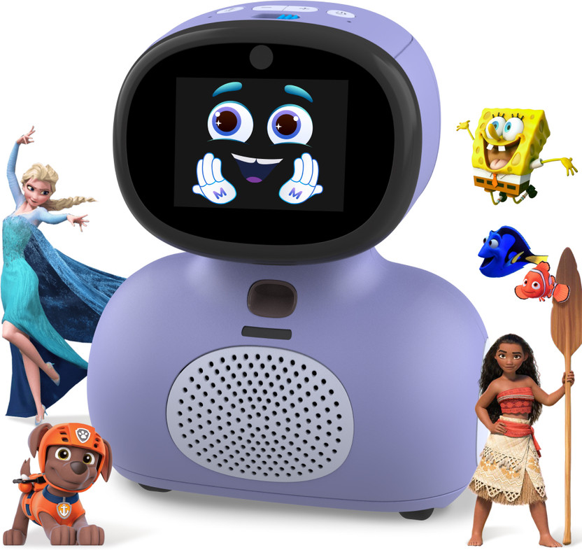 MIKO Mini: Voice-First AI Coach | 2-Yr Max Subscription | STEAM, Music & Stories(Purple)