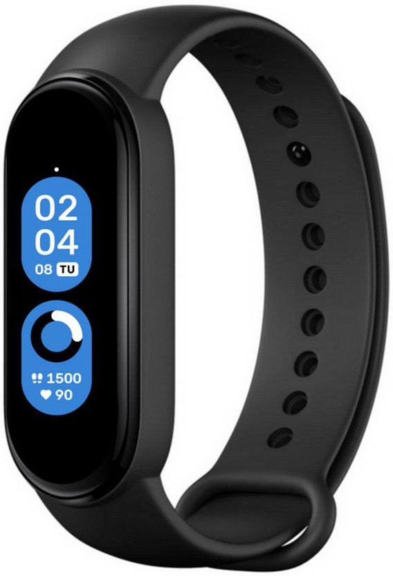 Rhobos MT8 Bluetooth Fitness Tracker for Unisex(Black Strap, Size : Free Size)