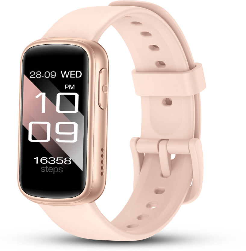 Pebble Dash Fitness Band | Sleek Display, Activity & Health Tracking, Sleep Tracking(Ivory Strap, Size : Free Size)