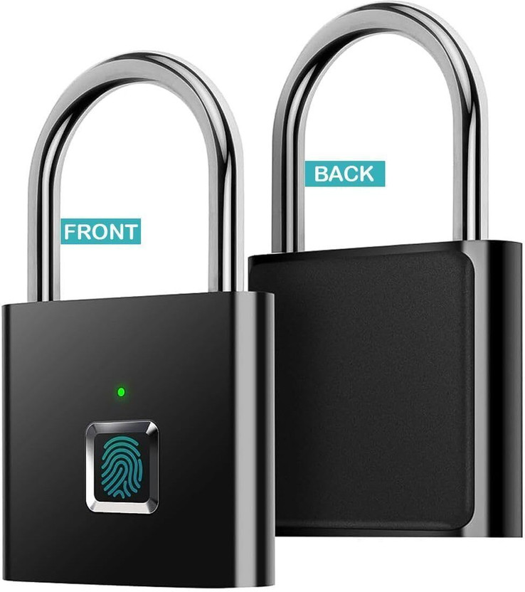 ALERIP Stainless Steel Matte Smart Lock(Black, Grey)