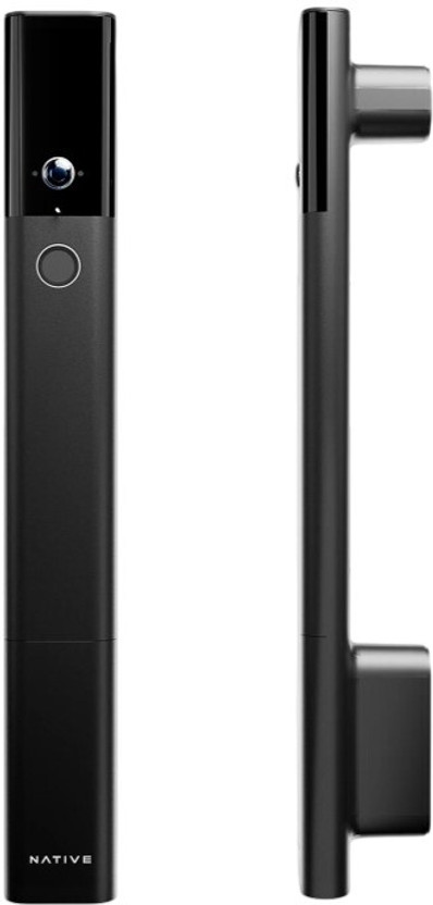 NATIVE By Urban Company Lock Ultra Face Unlock Live HD Video & 2-Way Talk 9-way Unlock Free Installation Smart Door Lock(Black)