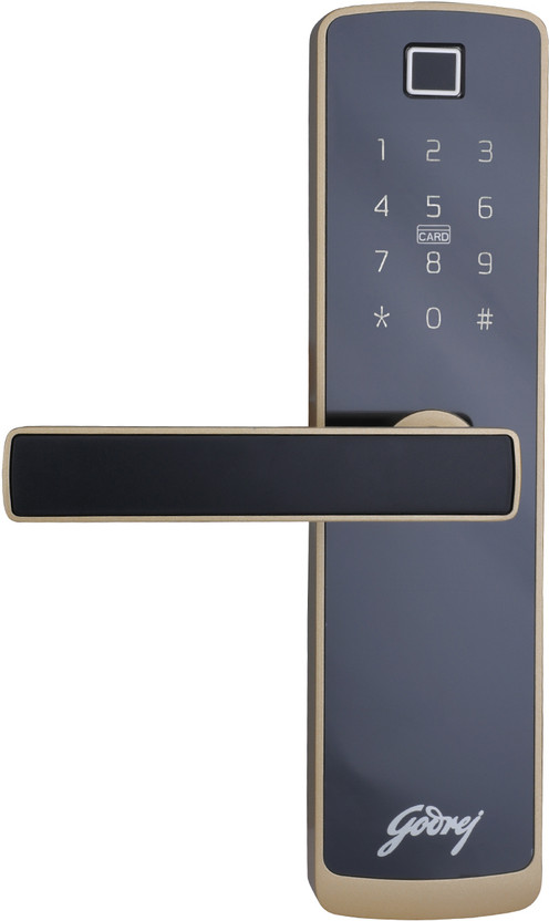 Godrej Locks Catus Touch Plus I Smart Digital Door Lock I 4 in 1 Access Smart Door Lock(Brown)