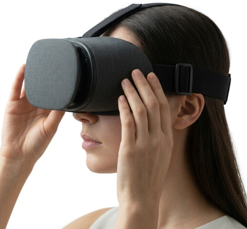 Rhobos 3D Virtual Reality Box VR Headset for Mobile Immersive Gaming & Movies(Black)