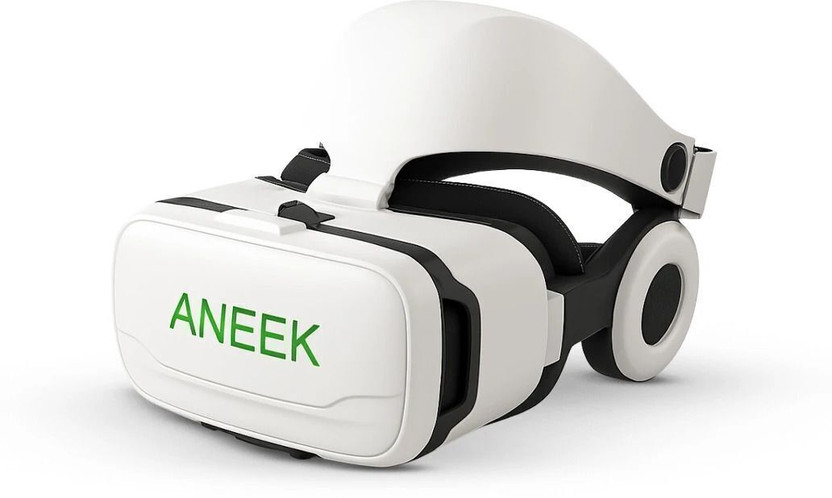 ANEEK 3D Virtual Reality Glasses with HD Lenses, 110° View with Aspherical Lens(White)