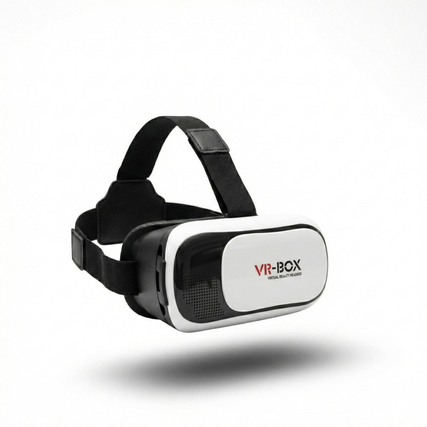 ShopVR VR Glasses for Mobile – 3D Virtual Reality Headset for Movies & Games(Black & White)