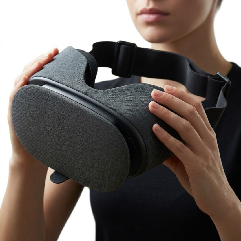 Raptas 3D Virtual Reality Box VR Headset for Mobile Immersive Gaming & Movies(Black)