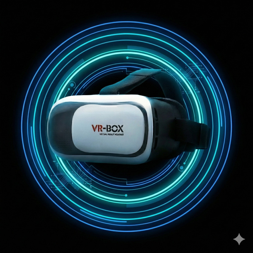 Americagaming VR Glasses for Mobile – 3D Virtual Reality Headset for Movies & Games(Black & White)