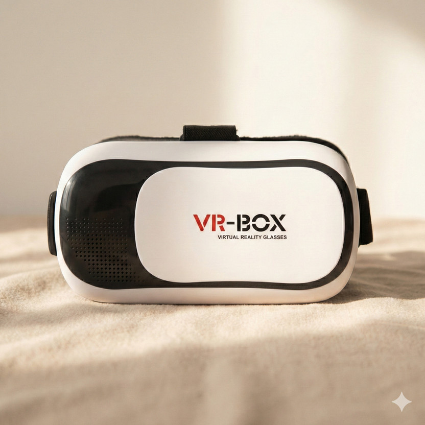 SamsangVR VR Glasses for Mobile – 3D Virtual Reality Headset for Movies & Games(Black & White)
