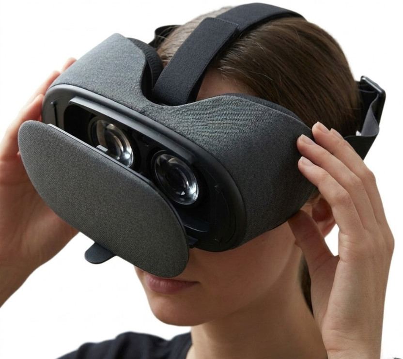 RAMBOT 3D Virtual Reality Box VR Headset for Mobile Immersive Gaming & Movies(Multicolor)