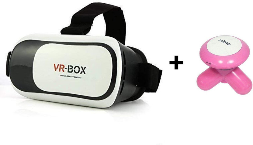 lavionline Premium VR Box 3D Headset With MIMO | Soft Cushion VR Glasses for All Phones(Black, White)