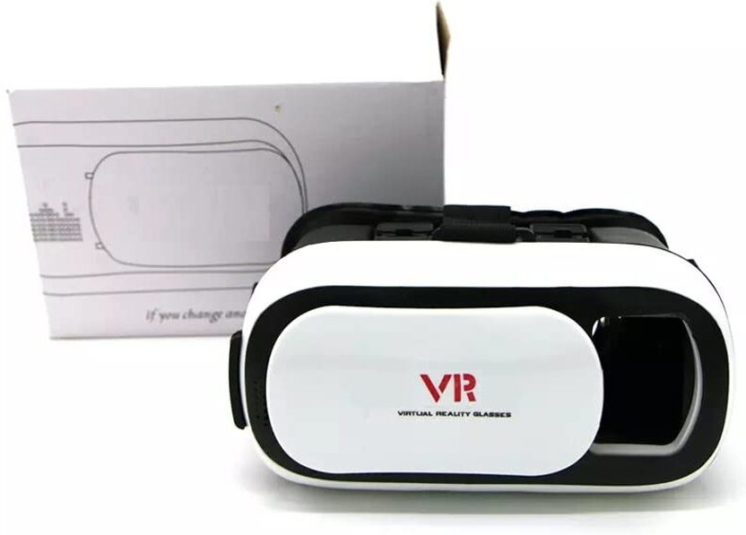 NRJI Premium White VR Box Headset for Smartphones | 360° Virtual Reality(Black, Green)