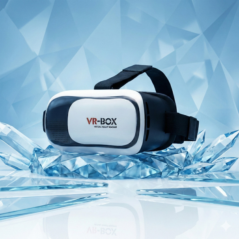 ShopVR VR Glasses for Mobile – 3D Virtual Reality Headset for Movies & Games(Black)