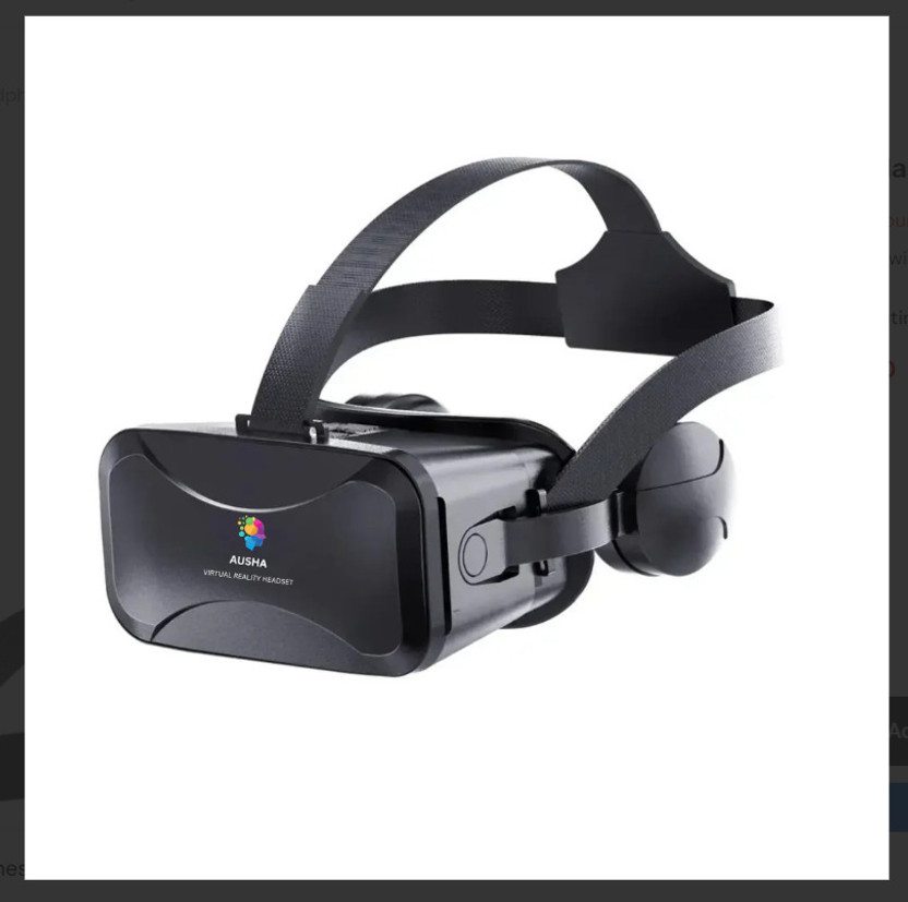 CLEGO VR Glasses with Adjustable Lenses & In-Ear Headphones(Black)