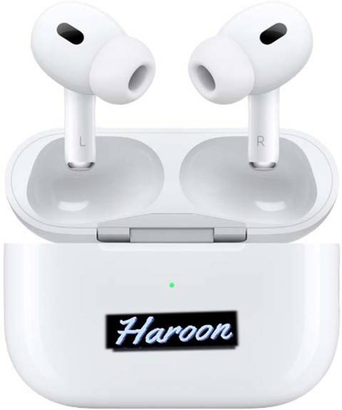 HAROON i12 Pro 100 Original Bluetooth Earbuds (White) Smart Headphones