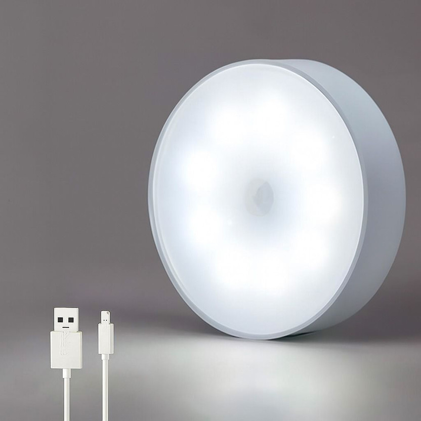 Broistan | Pack of 1 | Rechargebale LED Night Light, Cool White Motion Sensor Light