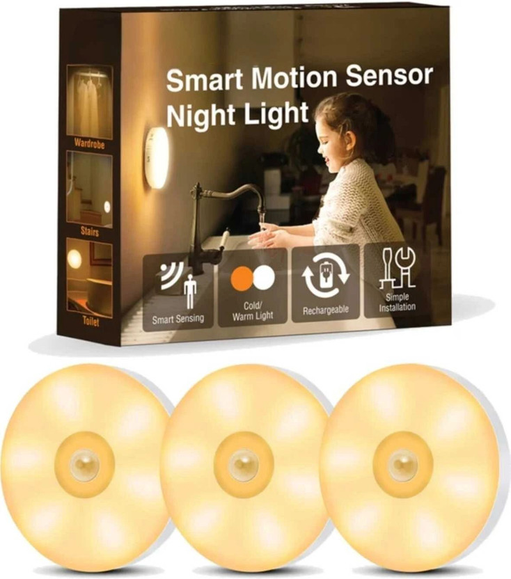 Pamidhar 8 LED Wireless Motion Sensor Wall Light for Hallway Wardrobe Basement Cupboard Motion Sensor Light