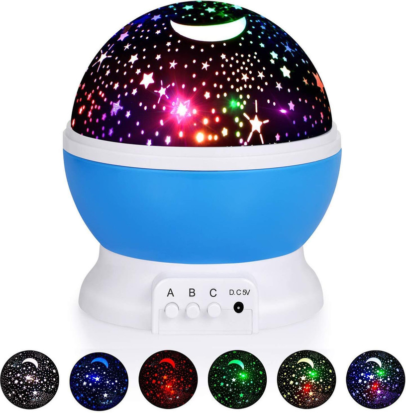 CRENTILA Sky Night LED Light Projector Lamp for Home Decoration, Diwali & Christmas Night Lamp(15 cm, Multicolor)