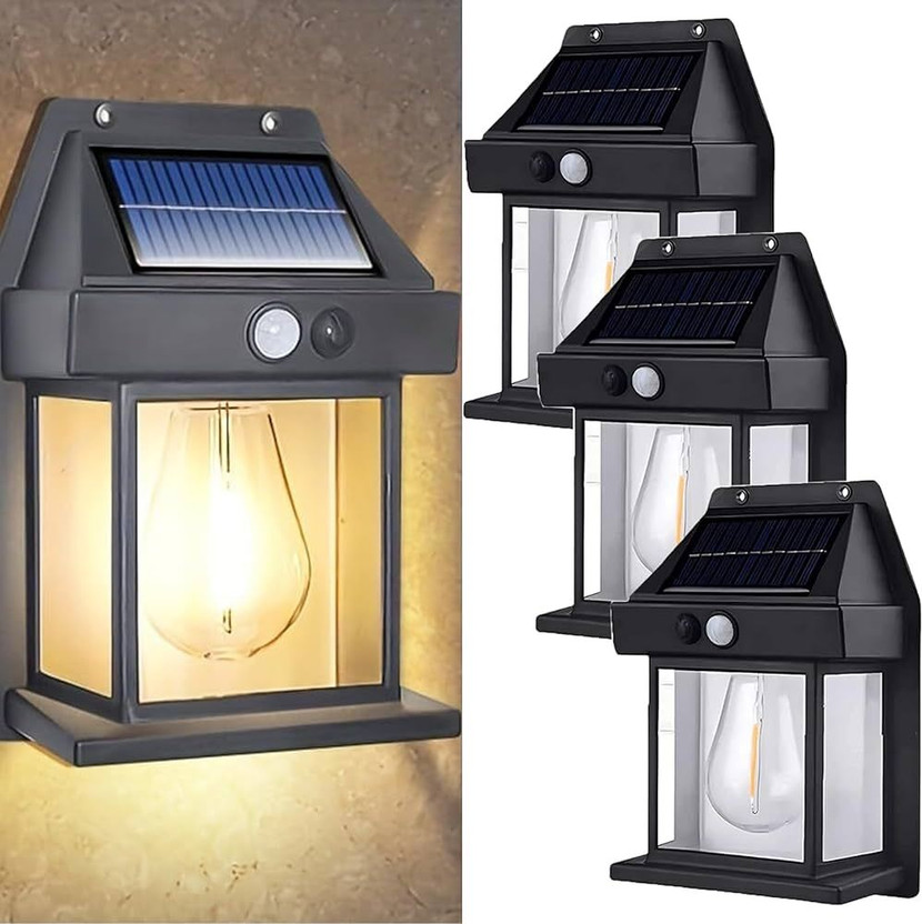Ecomercekrt New Wireless Dusk to Dawn Motion Sensor LED Wall Sconce Solar Light Motion Sensor Light