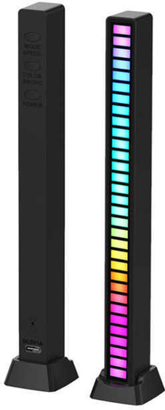 KAVYARA Music LED Strip Sound Control Pickup Rhythm Light – RGB Colorful Tube Lights Motion Sensor Light