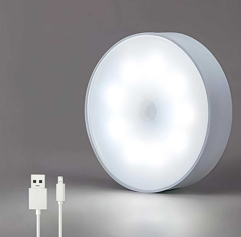 SAASO COOL WHITE BODY INDUCTION SENSOR LED NIGHT LIGHT Motion Sensor Light