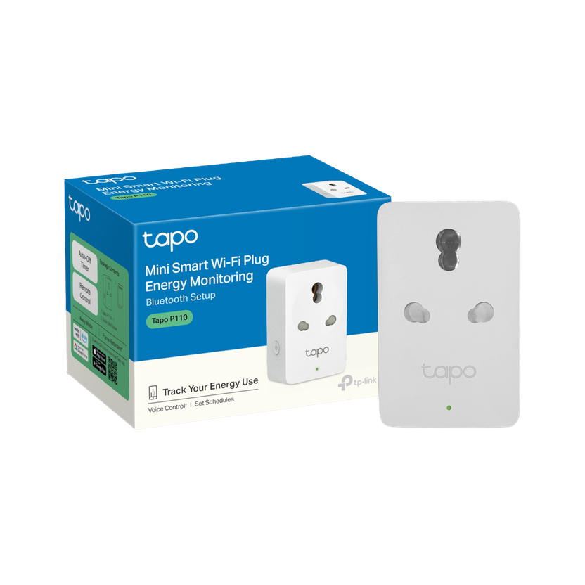 TP-Link Tapo P110 Mini 16A Wi-Fi Plug with Energy Monitoring Smart Plug(White)