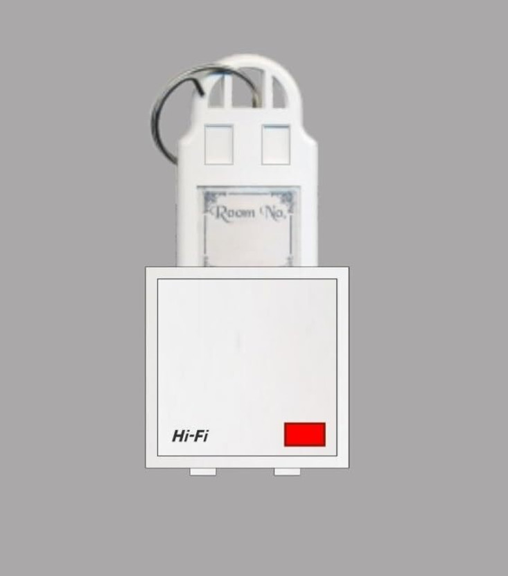 hi fi Polycarbonate D.P Main Switch with Pc Keyring Tag 2 Module 32 Amp 240V Pack of 2(White)