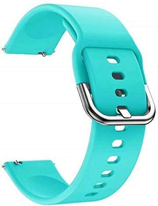 Big Wings 22mm Metal Buckle Silicone Strap Compatible with FIREBOLT