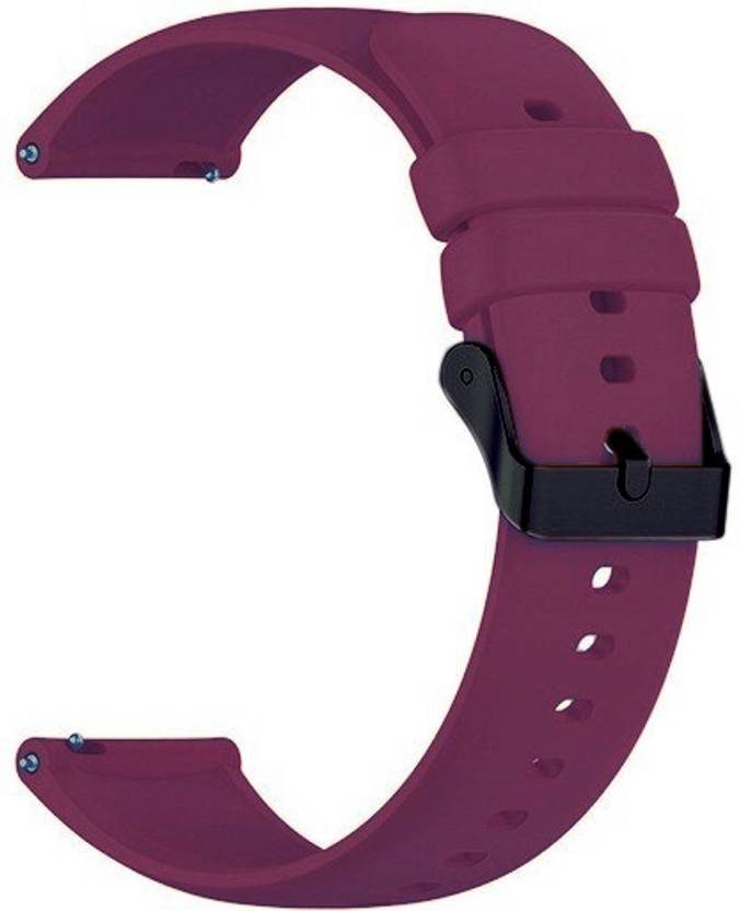 Melfo Black Clip Rubber Strap for FireBolt Phoenix Pro Smart Watch