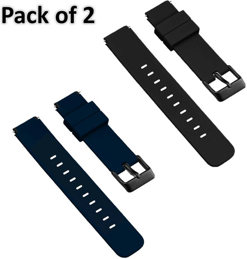 TECHWIND 19MM Vintage Silicon Watch Belt/Band for NOISE COLORFIT PULSE/ PRO 2, BOAT STORM Smart