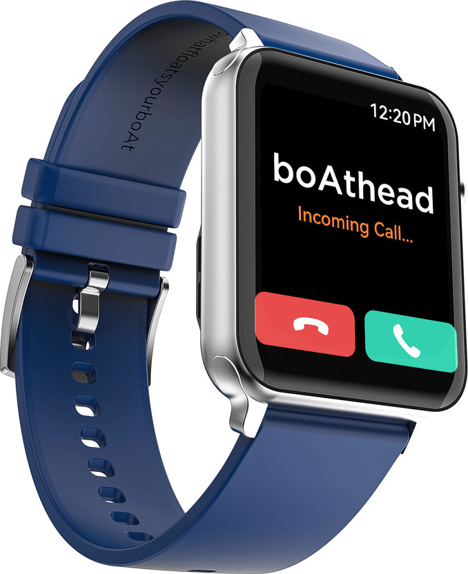 boAt Storm Call w/ 4.29 cm(1.69"), BT Calling & 550 Nits Brightness Smartwatch(Royal Blue Strap, Free Size)