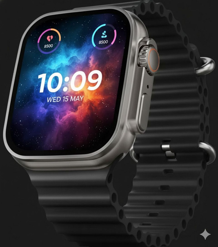 TARZON T800 Ultra Kids Smartwatch, Bluetooth Calling, 1.99" Display, Games (Black) Smartwatch(BLACK Strap, FREE SIZE)