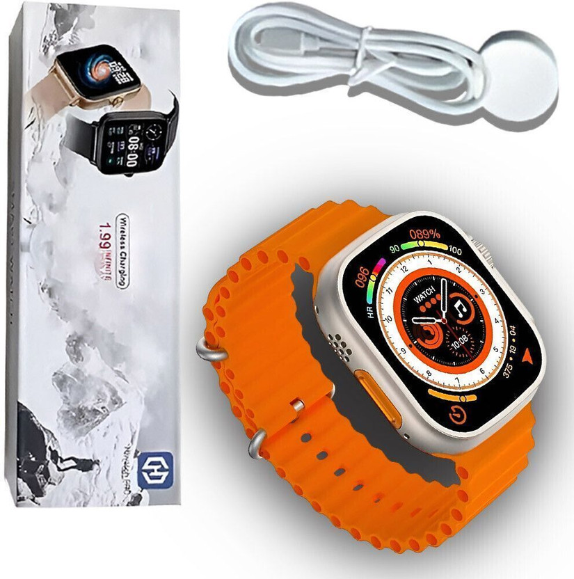 RKLS Smartwatch with Call Alerts, Messages and Sports Apps-1 Smartwatch(ORANGE Strap, Free Size)