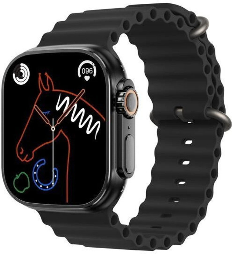 RLS Bluetooth calling, Multi Sport, Health and fitness, wireless charger & Ai Assis. Smartwatch(Black Titanium Strap, 1.89 Inch 2.5D Curved Display)