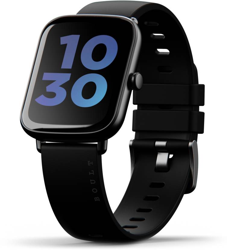Boult Cosmic 1.69 inch Display, SpO2 ,Heart Monitor Smartwatch  (Black Strap, Free Size)