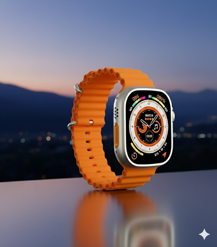 CLUBCLASSY CLUBCLASSY T900 Ultra Smartwatch ORANGE Smartwatch(ORANGE Strap, Free Size) - Flipkart Deal