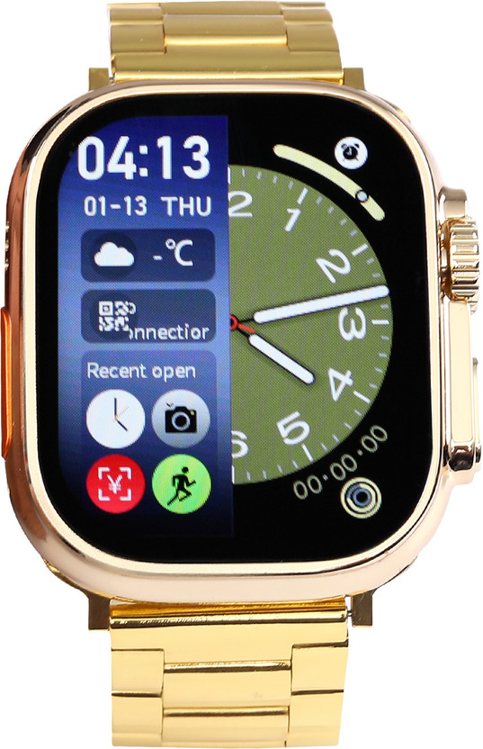 RISHI RISHI GLOBAL ENTERPRIS RAVE Ultra Gold Edition Smartwatch 49mm (Gold Strap, 49mm) Smartwatch(Gold Strap, free) - Flipkart Deal