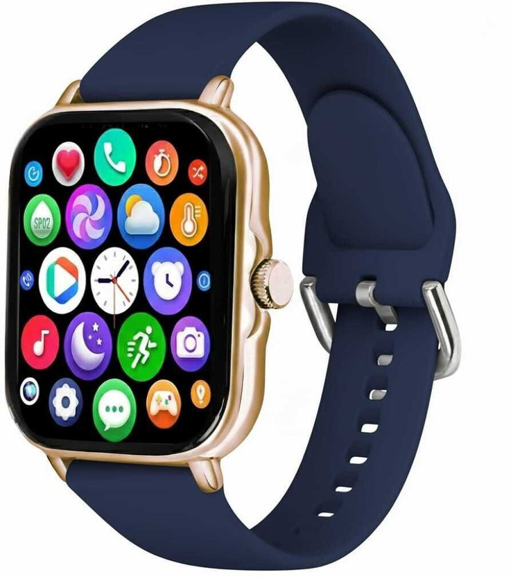 ATSK HUB H6 Smartwatch for Men & Women – Slim Design, Fitness Tracking, Call Support Smartwatch(Blue Strap, 1.9 Inch Huge First Big Display)