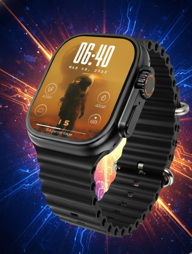 JPGC T800 Ultra Kids Smartwatch, Bluetooth Calling, 1.99" Display, Games (Black) Smartwatch(BLACK Strap, FREE SIZE)