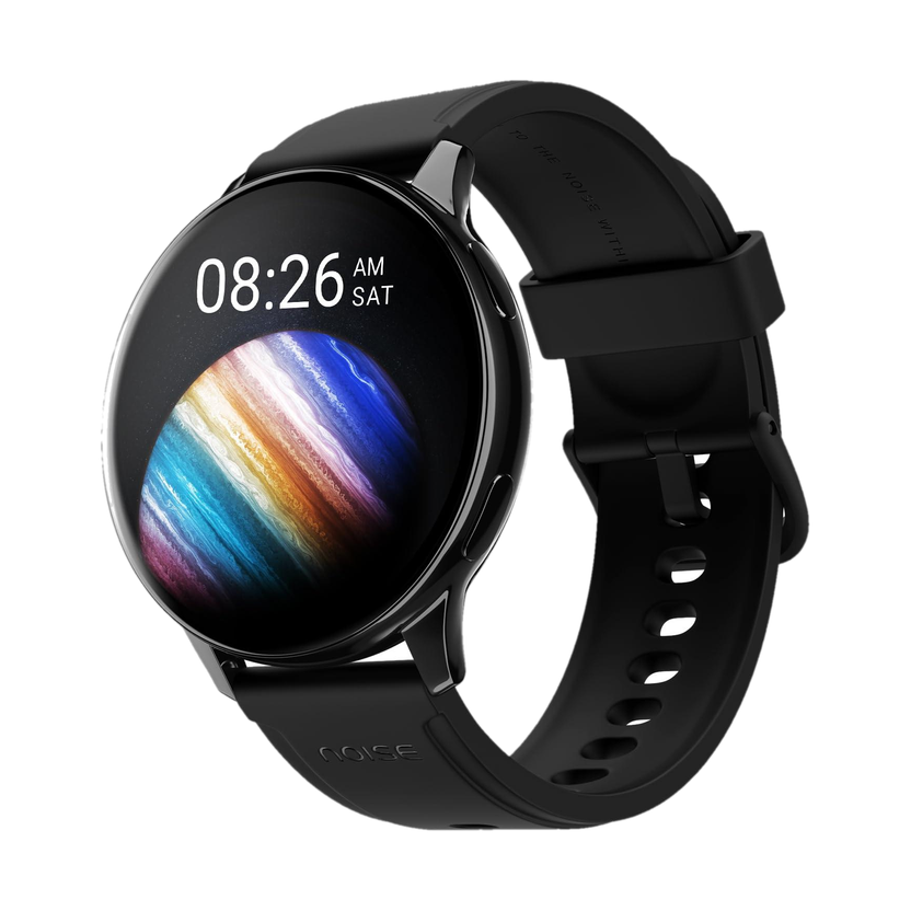 Noise Vortex Plus, 1.46'' AMOLED Display, BT Calling, Sleek Metal Finish Smartwatch(Jet Black Strap, Regular)