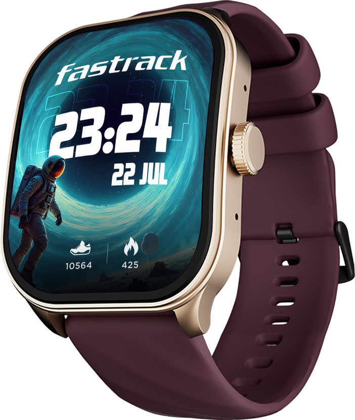 Fastrack Fastrack Revoltt FS1 Pro Smartwatch(Wine Red Strap, Free Size)