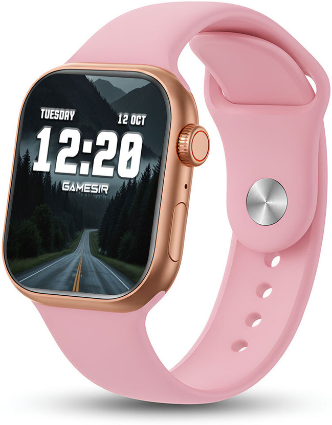GameSir I8 Pink-A1 Full Screen Touch Watch Specially Made for Girl & Women Smartwatch(Pink Strap, 1.75 Inch Full Screen Display)