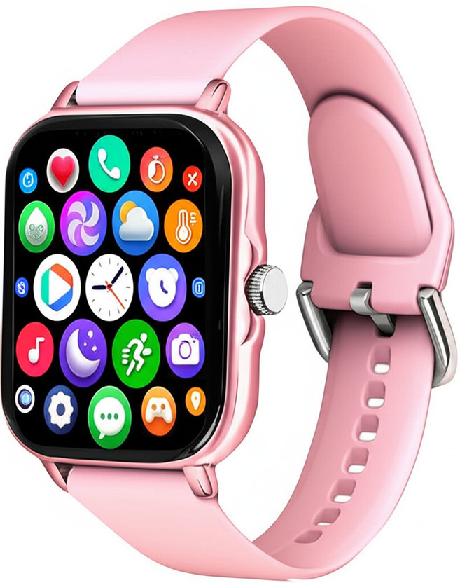 RelElseTech H6 Smartwatch Calling,Fitness,Heart Rate Tracking Kids Girls & Boys (6-22 Years) Smartwatch(Sky Blue Strap, 1.9 Inch Huge First Big Display)