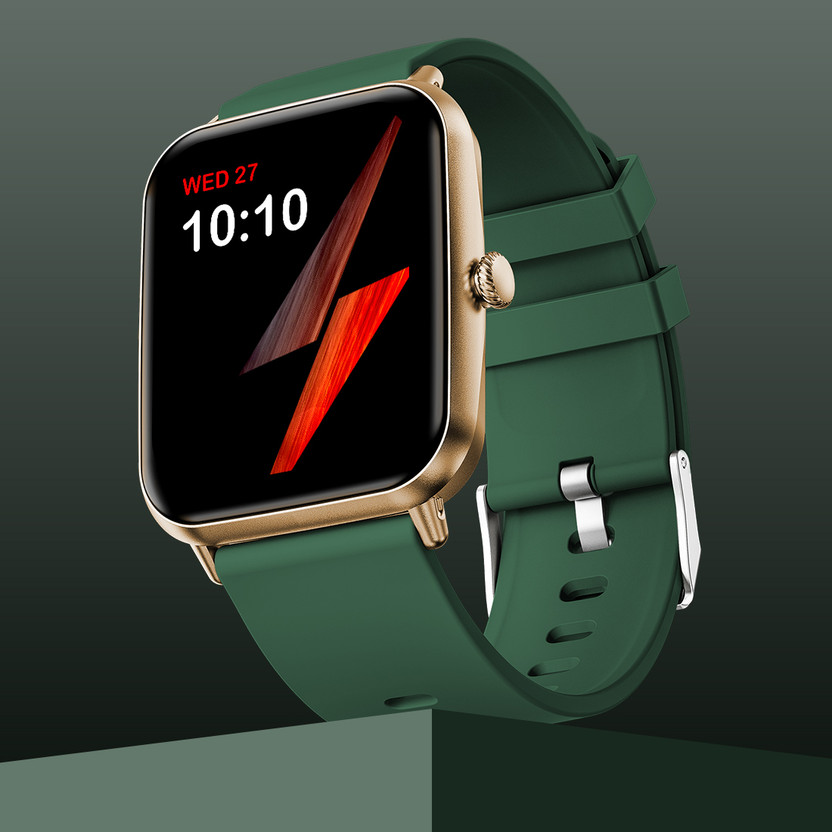 Fire-Boltt Ninja Calling Pro 42.9mm (1.69) Bluetooth Calling Smartwatch AI Voice Assistant Smartwatch(Forest Green Strap, Free Size)