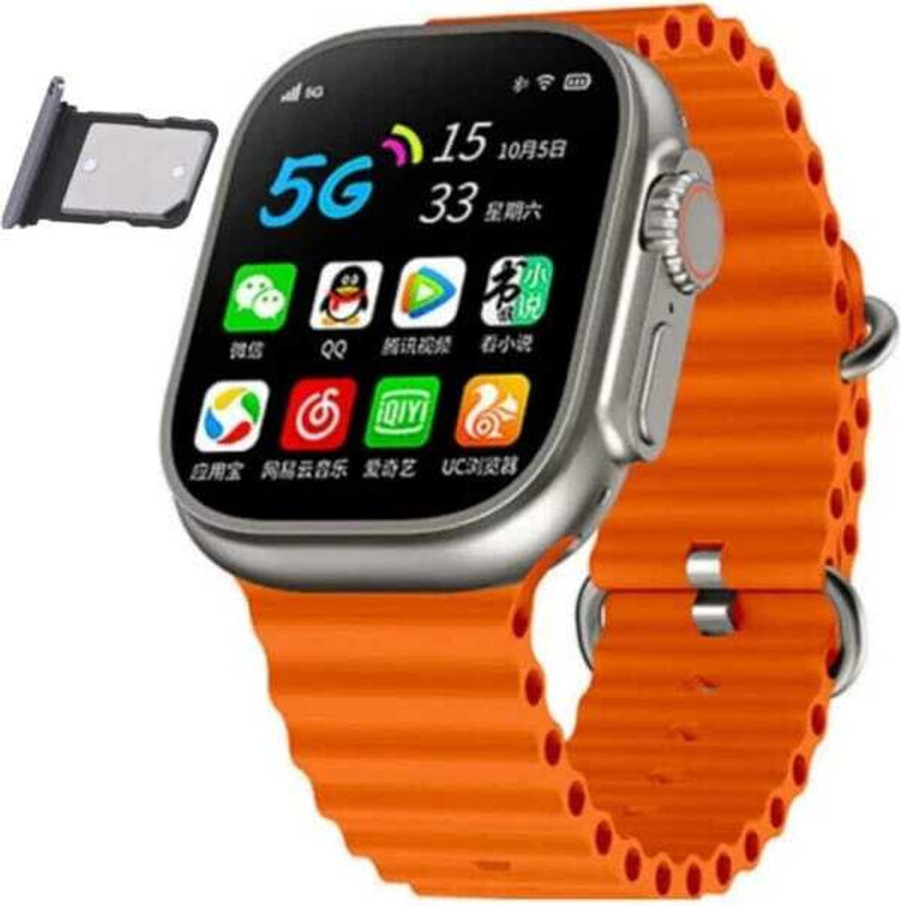 TechElectro T800 Ultra Smart Watch Series 8 For Men & Women Smartwatch(ORANGE Strap, Free Size)