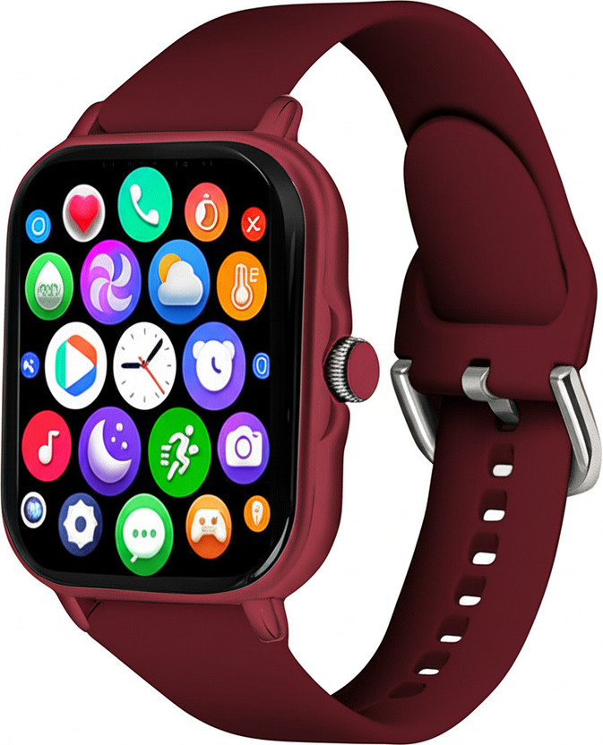 RelElseTech H6 Smartwatch Calling,Fitness,Heart Rate Tracking Kids Girls & Boys (6-22 Years) Smartwatch(White Strap, 1.9 Inch Huge First Big Display)